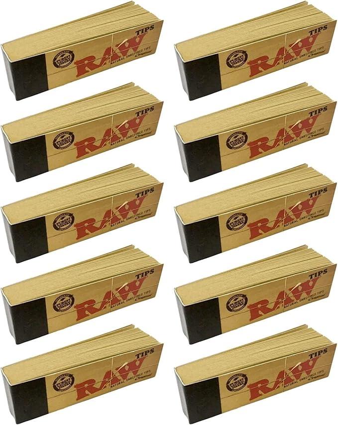 Unbleached Filter Tips｜10 Packs (500 Tips)